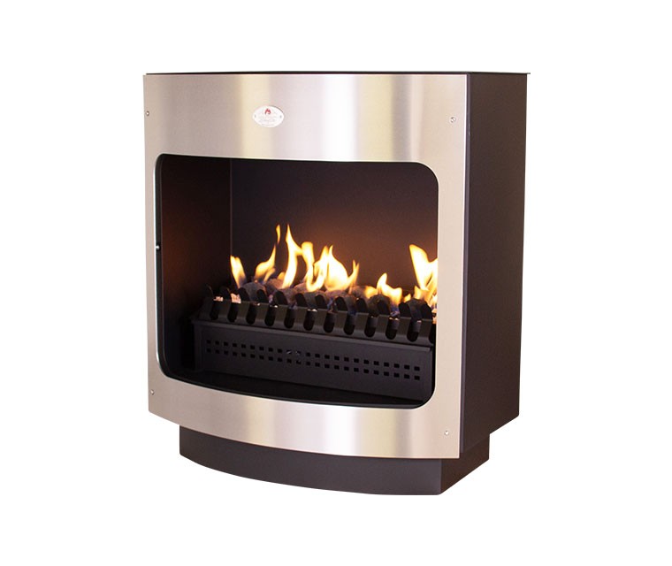 Maluti Gas Firebox Freestanding Model 760 Stainless Steel Facade (Coal Grate) - Image 2