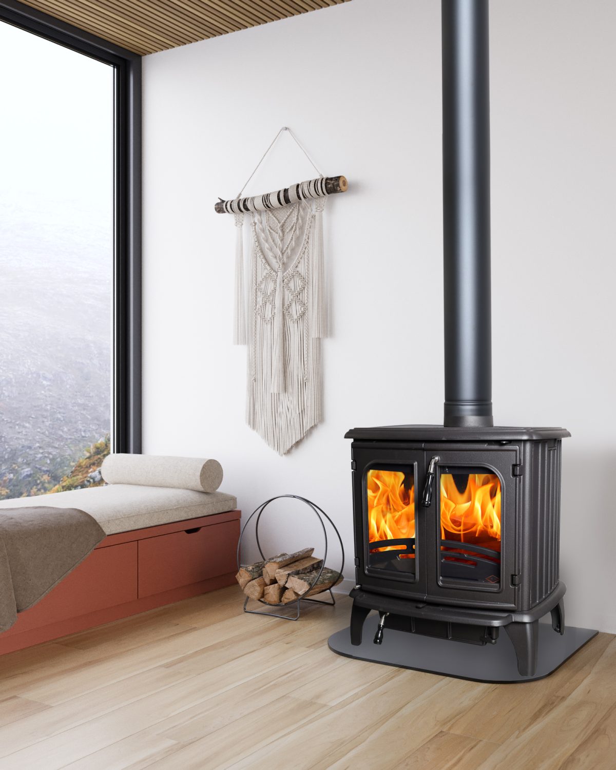 Wiking ME04 Freestanding Fireplace (12 - 15 kW) (Standard) - Image 4