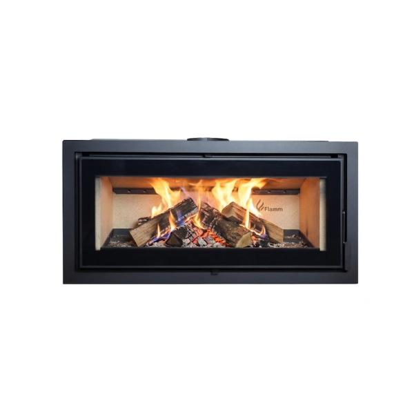Flamm I1200 Built-in Fireplace + Trimplate (15-18kW) (Standard)