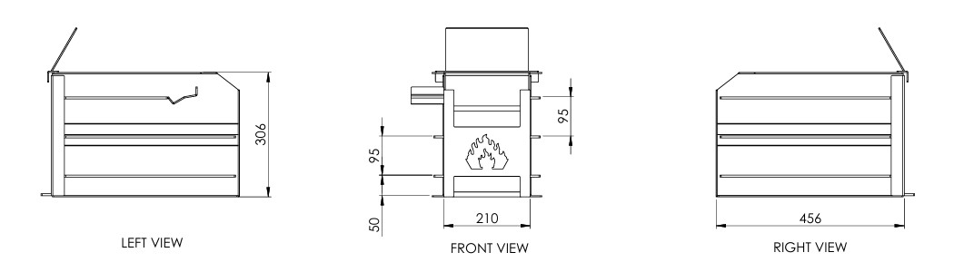 Home Fires Ember Maker for 1500 Dlx/Sdlx Spit Built-in Braais - Image 2